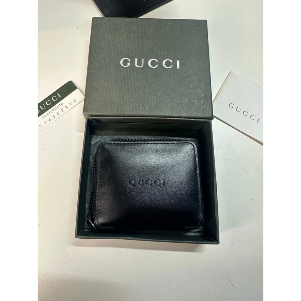 Unisex Gucci Wallet Small Black - Picture 3 of 11